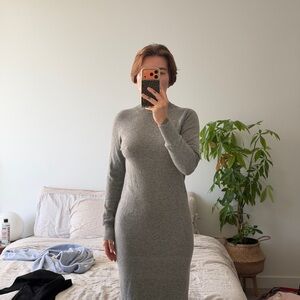H&M premium Elegant Gray Knit Dress